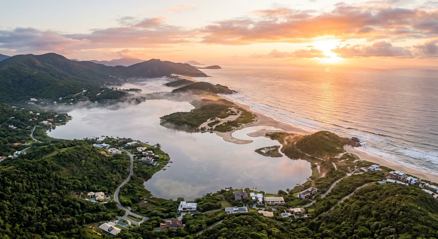 Região dos Lagos ao amanhecer